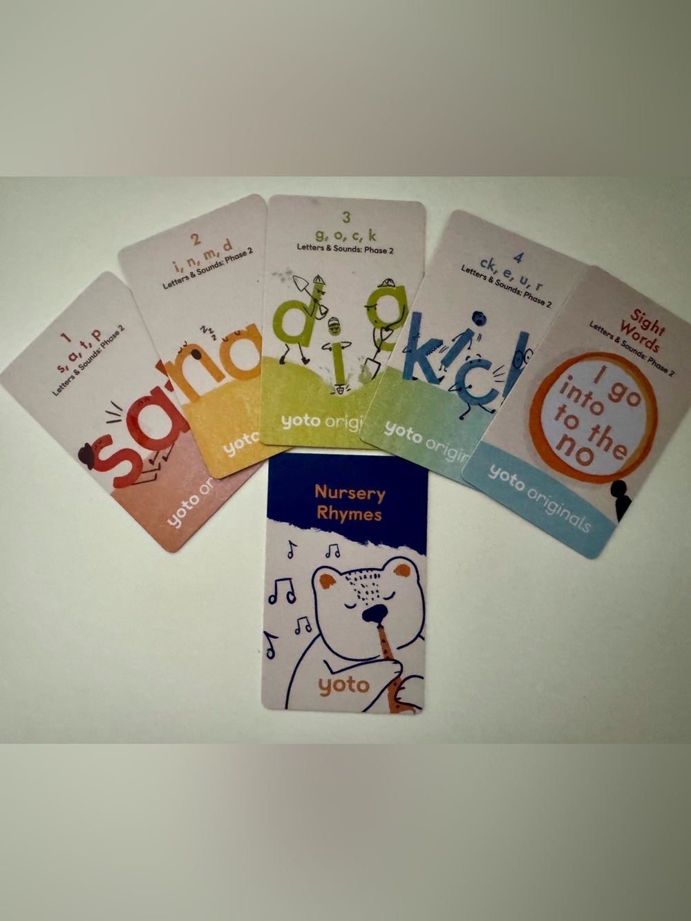 Yoto Nursery Rhymes and Phonetics Audio Cards
